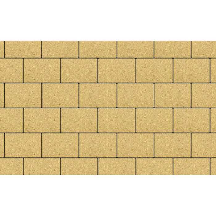 Плитка тротуарная Прямоугольник (Ла-Линия) Б.1.П.8 гранит желтый, 300х200х80 мм